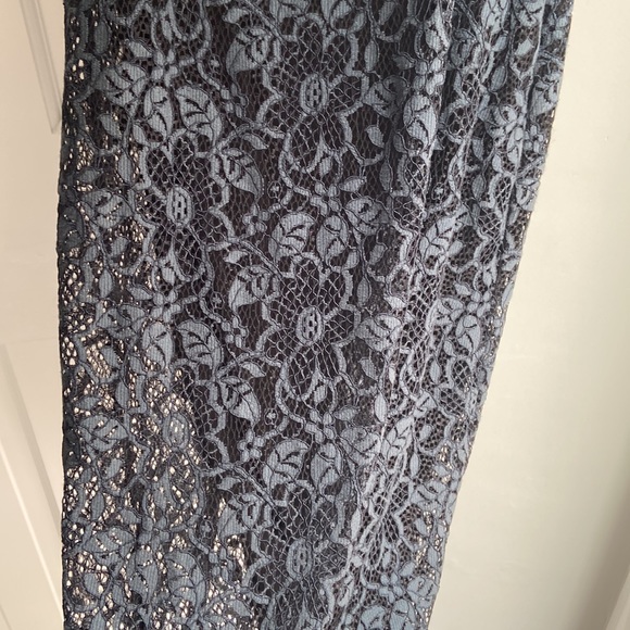 Zara blue and black lace dress Sz M - Picture 9 of 15